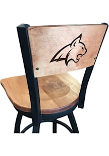 Montana State Bobcats Maple Seat Maple Back Swivel Pub Stool - Brown