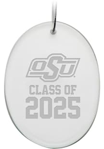 Oklahoma State Cowboys Class of 2025 Oval Ornament - White