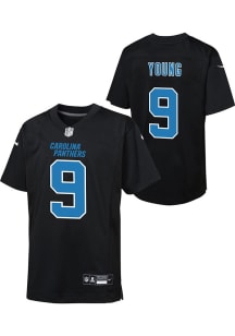 Bryce Young Carolina Panthers Youth Black Nike Carbon Football Jersey