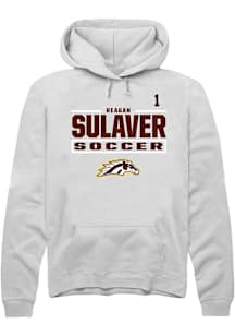 Reagan Sulaver Western Michigan Broncos Mens White NIL Stacked Box Player Hood