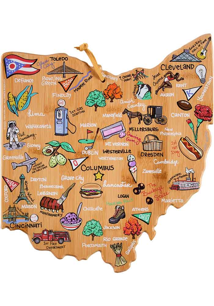 Ohio Fish-Kiss Cutting Board