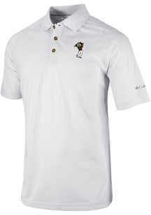 Columbia Colorado Buffaloes Mens White Golf Drive Short Sleeve Polo