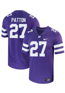 Cub Patton Nike Mens Purple K-State Wildcats NIL Game Football Jersey