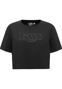 Pro Standard Tampa Bay Rays Womens Black Neutral Short Sleeve T-Shirt