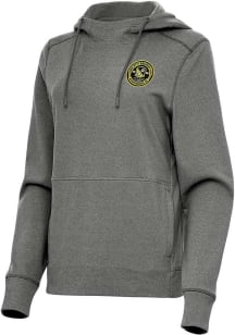 Antigua Pittsburgh Riverhounds SC Womens Black Justice Hooded Sweatshirt