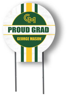 George Mason University KH Sports Fan Grad graduation graphic Yard Sign - White