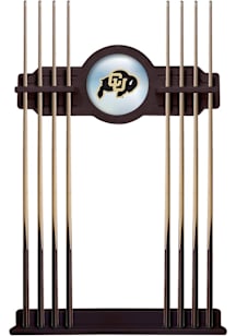 Colorado Buffaloes Solid Wood Cue Rack Pool Table