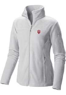 Columbia Indiana Hoosiers Womens White Give and Go II Fleece Light Weight Jacket
