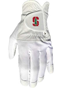 Stanford Cardinal White Cool Mesh Golf Gloves
