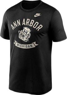 Michigan Wolverines Black Nike Performance Short Sleeve T Shirt