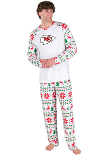 Concepts Sport Kansas City Chiefs Mens White Holiday Tidings Sleep Pants