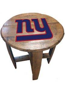 Imperial New York Giants Oak Barrel Table Brown End Table