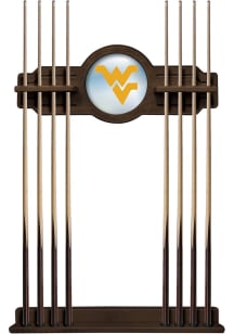 West Virginia Mountaineers Solid Wood Cue Rack Pool Table