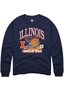 Tomislav Ivisic Illinois Fighting Illini Mens Navy Blue NIL Name Number Net Player Crew