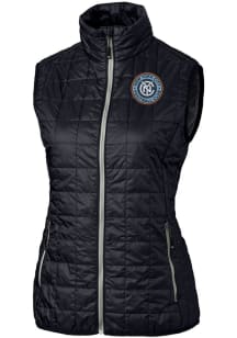 Cutter and Buck New York City FC Womens Navy Blue Rainier PrimaLoft Vest