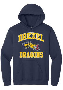 Mens Drexel Dragons Navy Blue Summit Sportswear No 1 Primary Hooded Sweatshirt