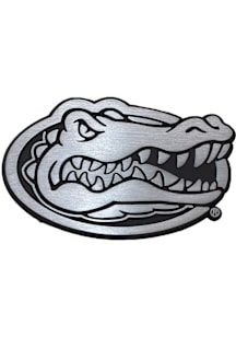 Florida Gators Brushed Metal Car Emblem - Silver