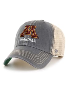 47 Minnesota Golden Gophers Grandma Trawler Adjustable Hat - Charcoal
