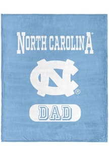 North Carolina Tar Heels Dad Silk Touch Fleece Blanket - Light Blue
