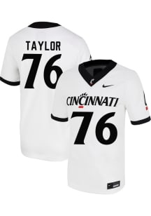 Zach Taylor Nike Mens White Cincinnati Bearcats NIL Football Jersey