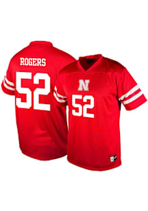 Genuine Collective Nebraska Cornhuskers Red NIL Football Jersey