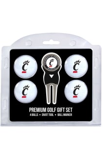 White Cincinnati Bearcats Divot Tool 4 Pack Golf Gift Set