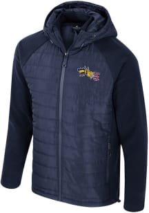 Mens Drexel Dragons Navy Blue Colosseum Block the Sun Medium Weight Jacket