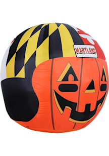 Black Maryland Terrapins self inflate jack o lantern with team helmet and name Outdoor Inflatable