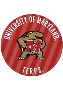 Red Maryland Terrapins 3&quot; Stripes Button