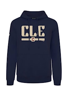 Levelwear Cleveland Guardians Mens Navy Blue Podium City Connect Splash Long Sleeve Hoodie