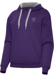 Antigua Louisville City FC Womens Purple Victory Hooded Sweatshirt