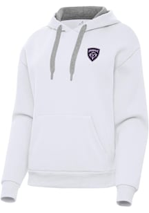 Antigua Louisville City FC Womens White Victory Hooded Sweatshirt