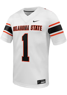 Nike Oklahoma State Cowboys White Football Replica Game Football Jersey