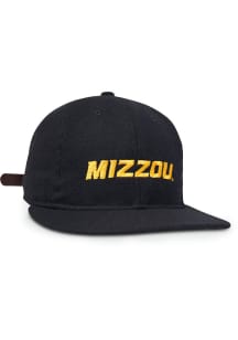 Missouri Tigers Wordmark Vintage Flatbill Adjustable Hat - Black