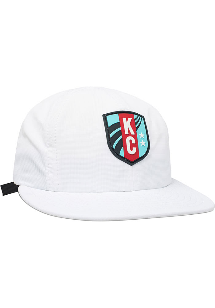 KC Current Crest Athletic Adjustable Hat - White
