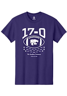 K-State Wildcats Purple Summit Sportswear Football 17-0 vs Kansas Short Sleeve T Shirt