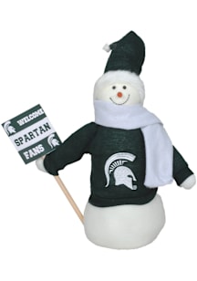 Michigan State Spartans 12in Snowman Decor