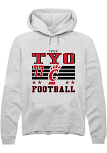 Taran Tyo Cincinnati Bearcats Mens White Football NIL Striped Player Hood