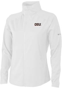 Columbia Oregon State Beavers Womens White Fairway Friends Light Weight Jacket