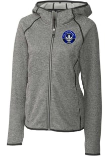 Cutter and Buck Montreal Impact Womens Grey Mainsail Long Sleeve Full Zip Jacket