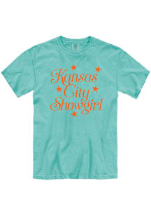 Kansas City Womens Teal Kansas City Showgirl Short Sleeve T-Shirt