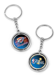 Oklahoma City Thunder 2025 Finals Champs Spinner Keychain - Blue