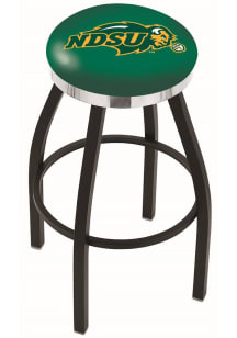 North Dakota State Bison Chrome Seat Pub Stool - Green