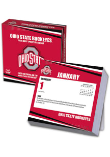 Red Ohio State Buckeyes 2026 Boxed Daily Calendar