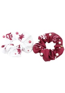 TAM ACC MAROON Dual scrunchy
