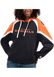 Starter Cincinnati Bengals Womens Black Journeyman Hooded Sweatshirt