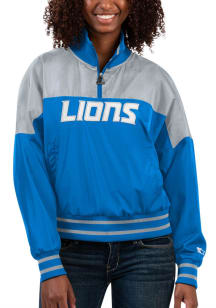 Starter Detroit Lions Womens Blue Blitz Light Weight Jacket