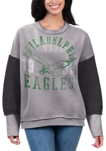 Starter Philadelphia Eagles Womens Grey Genevieve Crew Sweatshirt