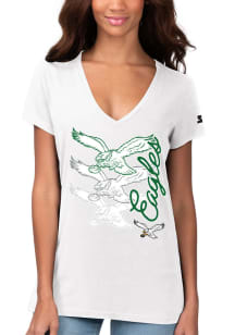 Starter Philadelphia Eagles Womens White Fair Catch Short Sleeve T-Shirt