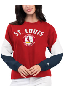 Starter St Louis Cardinals Womens Red Ace LS Tee